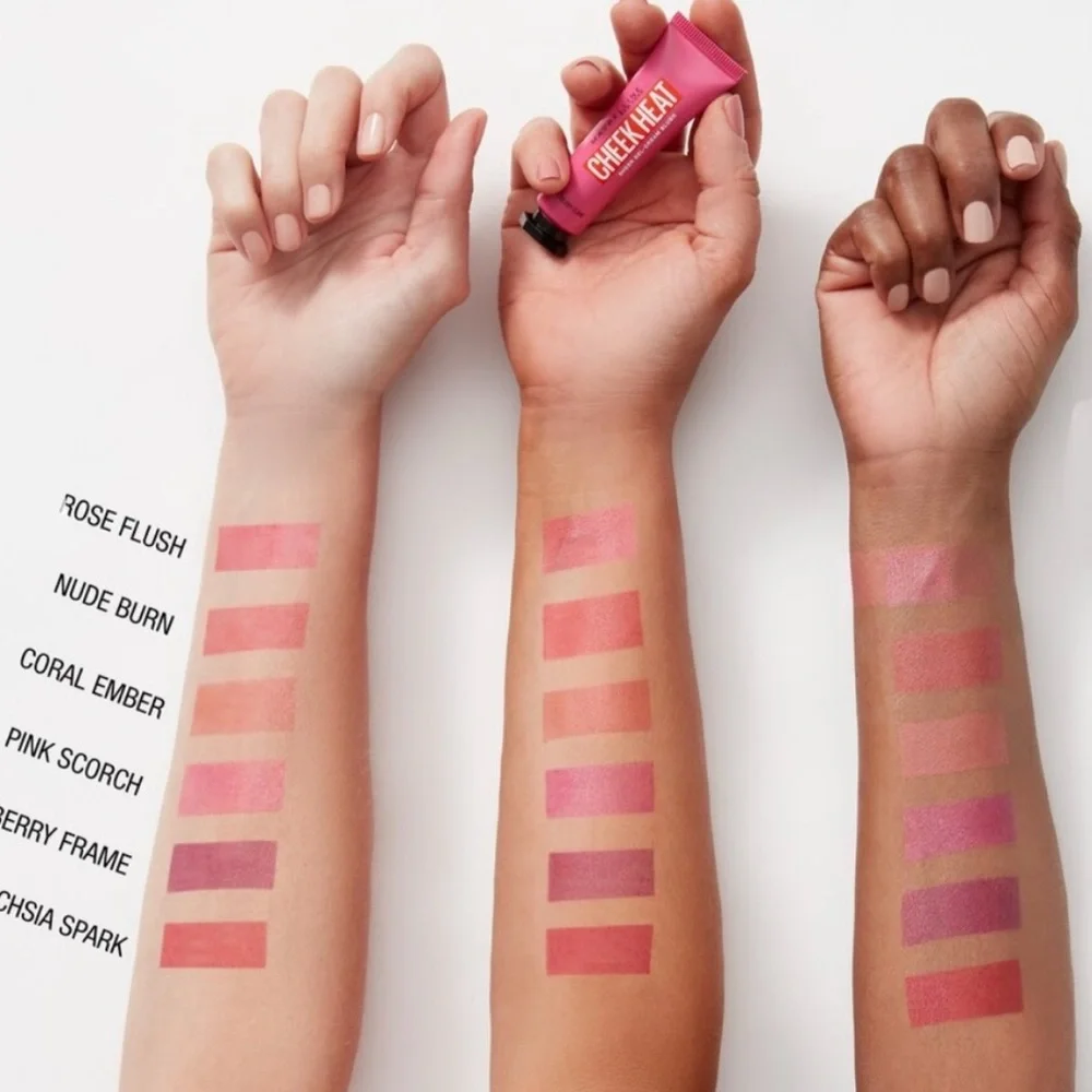 💞 New Maybelline Cheek Heat Gel-Cream Blush in Coral Ember
